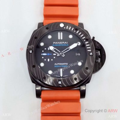 Copy Panerai Submersible Carbotech PAM02231 Orange Rubber strap